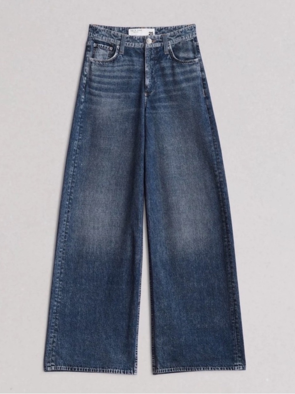 Title: Rag & Bone Miramar Wide Leg Jeans | Size 24 | 100% Cotton |